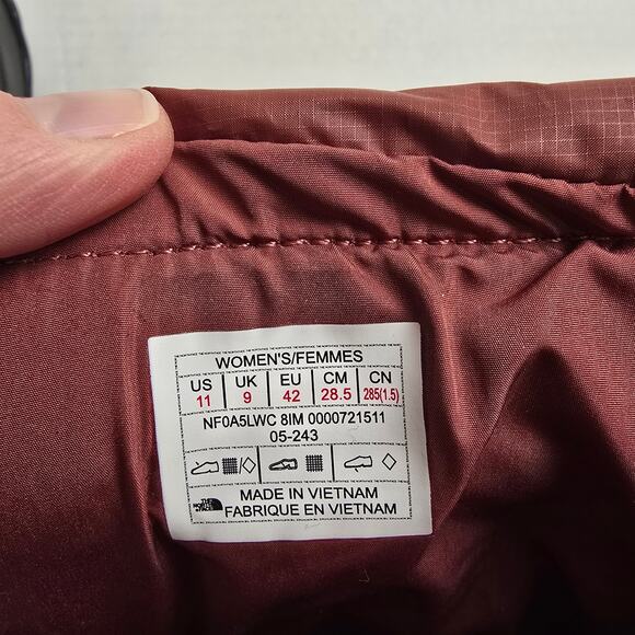 The North Face Womens Size 11 Nuptse Après Booties 550 Fill Down Canyon Dust - Picture 3 of 5